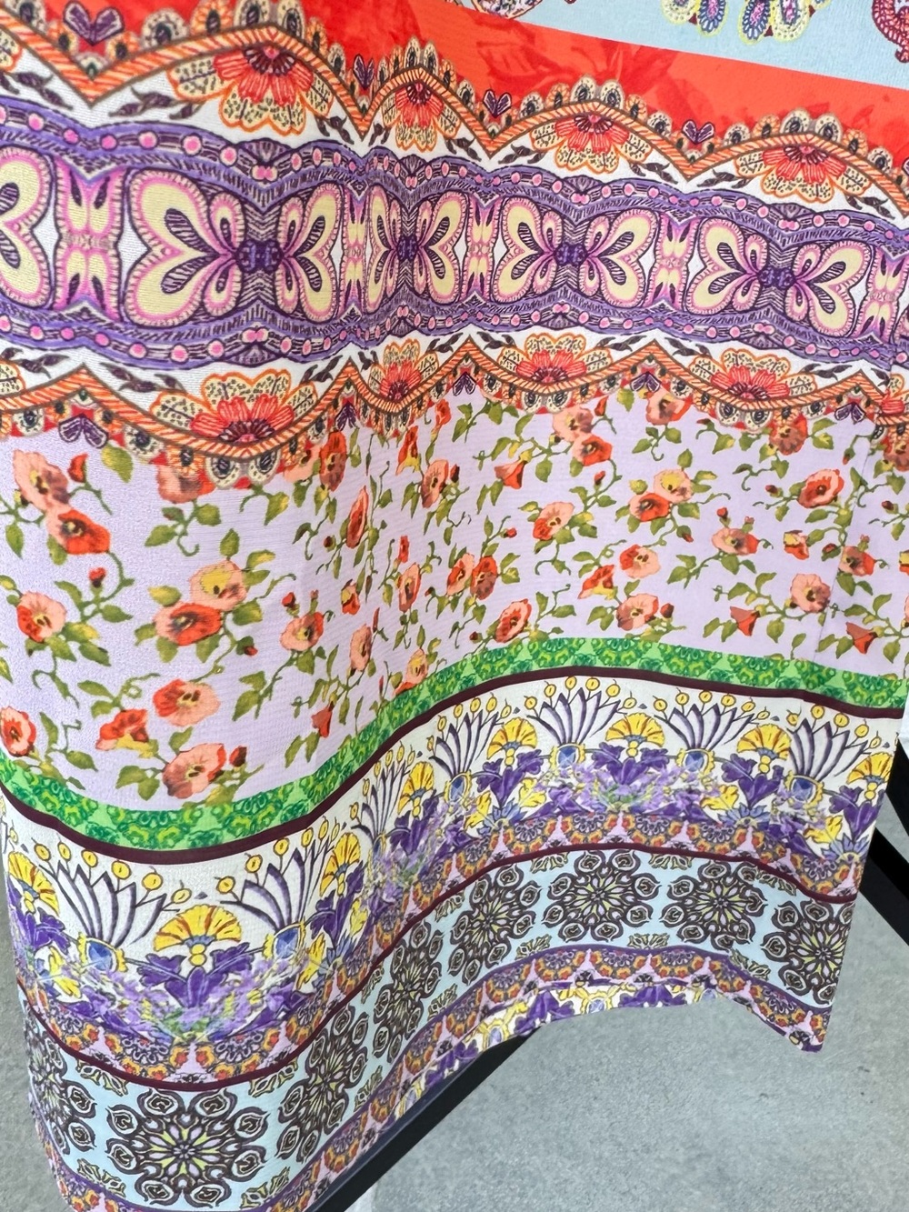 ALICE & OLIVIA- Stunning Flora Boho  Print Long Kimono & Pant Set - Picture 9 of 16
